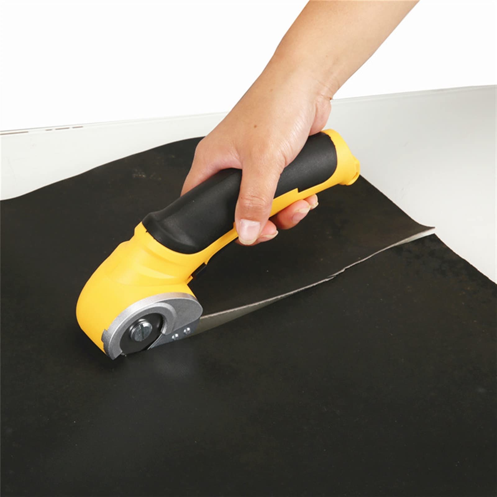 Máquina Esquilar Ovejas, Tijeras eléctricas recargables, cortador eléctrico inalámbrico, cizalla for cartón, cuero, tela, álbum de recortes, alfombra, costura eléctrica, karité(Blauw)