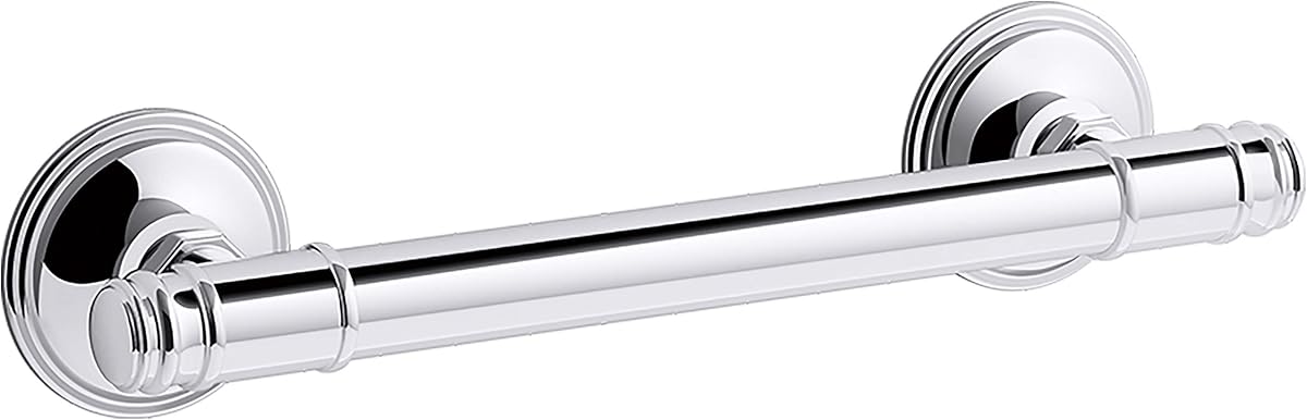 KOHLER ECLECTIC 12" GRAB BAR | Premium Kohler Eclectic 12-inch grab bar in polished chrome finish provides safety and style for your bathroom