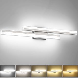 PRESDE 32 Inch LED Vanity Light Bar, Brushed Nickel Bathroom Light Fixtu...