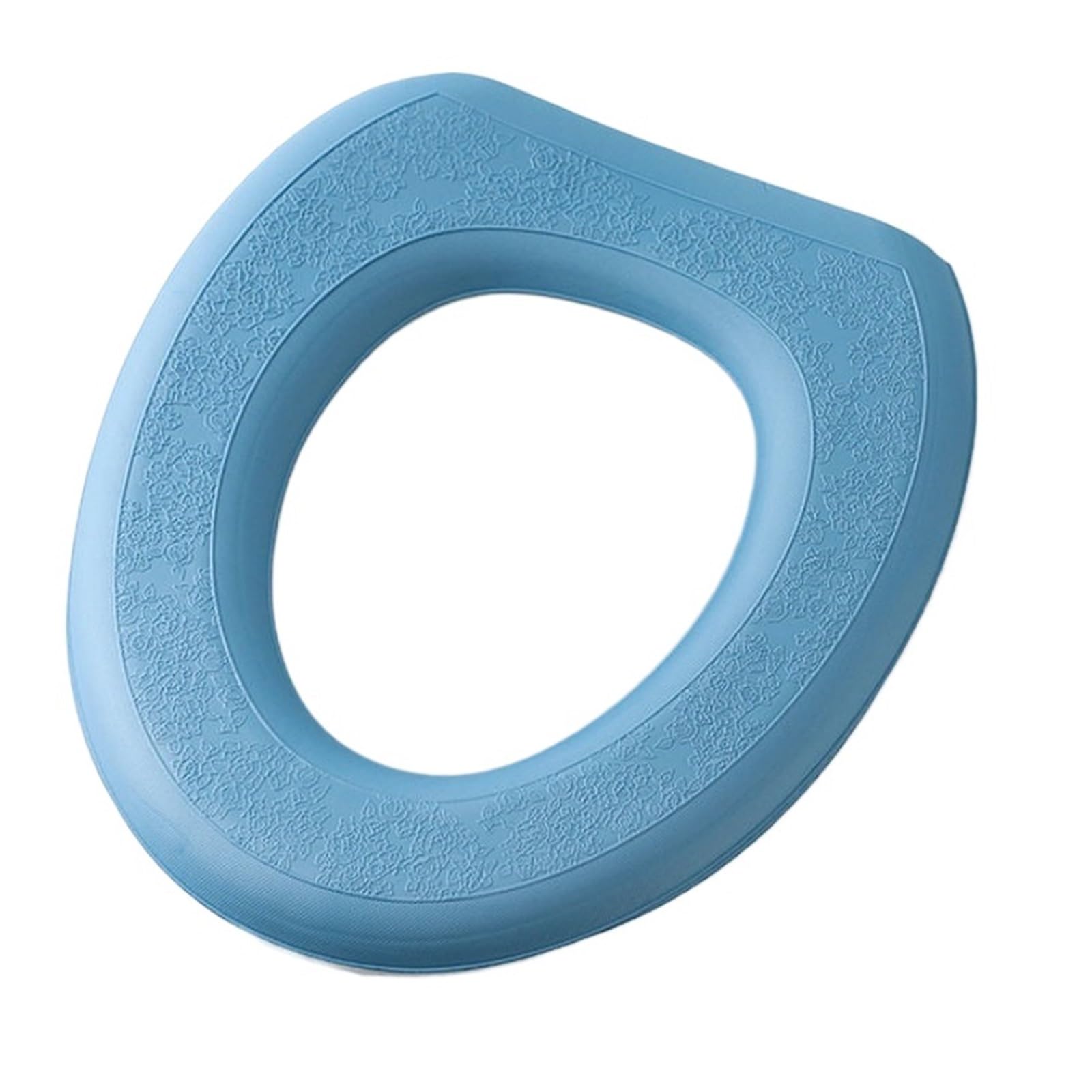 MZSKLW Padded Toilet Seat Washable Sticker Foam Toilet Cover Waterproof Bathroom Seat Reusable Silicone Four Seasons Household Accessories(Dark blue)