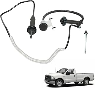 Clutch Master & Slave Cylinder Assembly Compatible with Ford F-250 Super Duty/F-350 Super Duty/F-450 Super Duty/F-550 Super Duty 7.3L V8, 6.0L V8 DIESEL 1999-2007 - Replace CC649021 136.65620