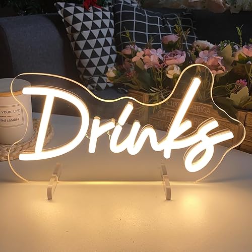 Miniatura 3 de Número de mesa de bebidas, lámpara de escritorio, luz nocturna, letra de boda, letrero de neón LED, decoración de mesa de boda, luz de neón, tienda,