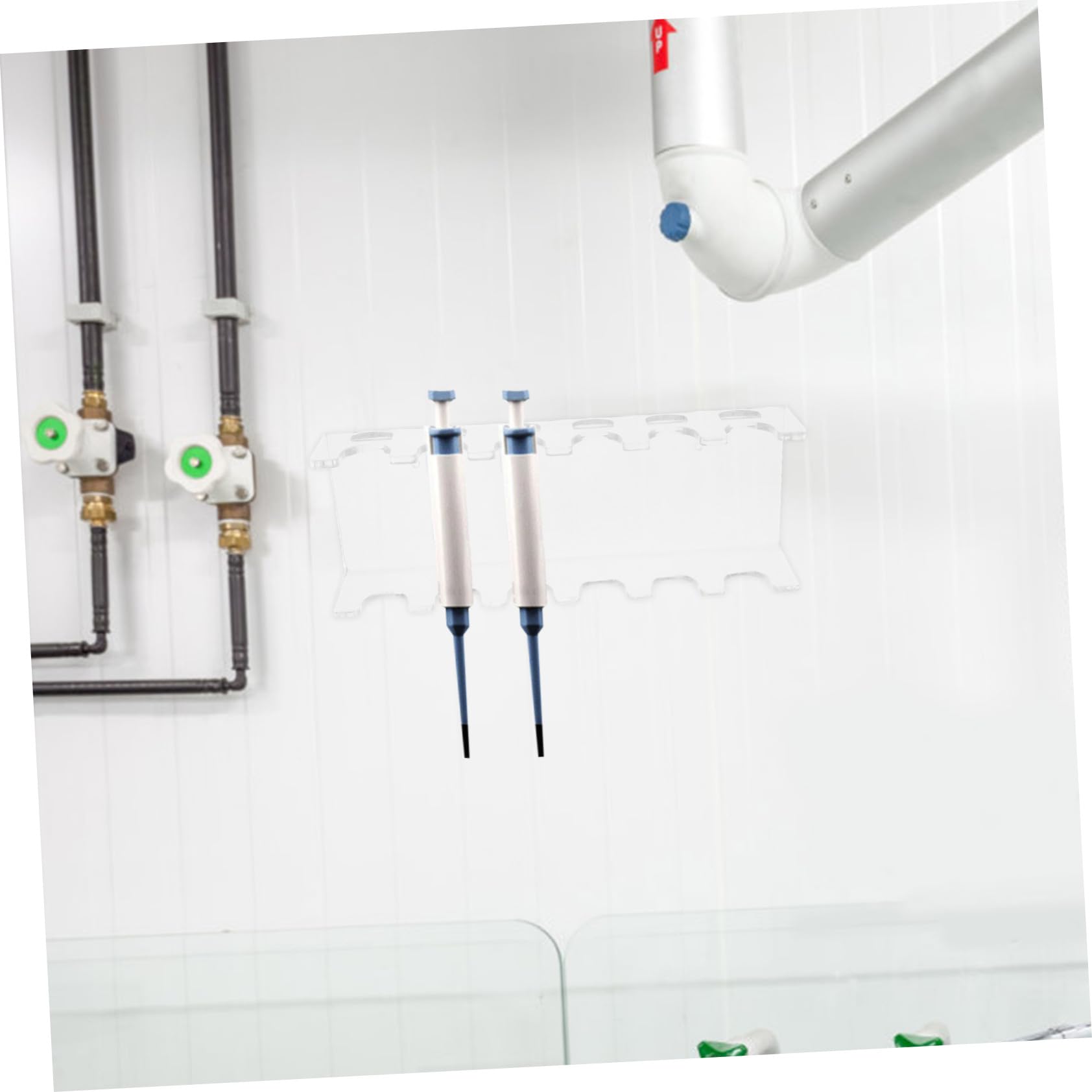 Cabilock Pipettenhalter Kunststoff 6 Steckplätze Wandmontierbares Labor Pipettengestell Stabiler Halter Für Experimentier Und Laborgeräte
