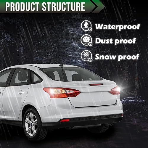 Miniatura 7 de GRAND ORANGE Luz trasera izquierda del lado del conductor luz de freno compatible con Ford Focus 4-Door Sedan 2012 2013 2014 DM5Z13405E