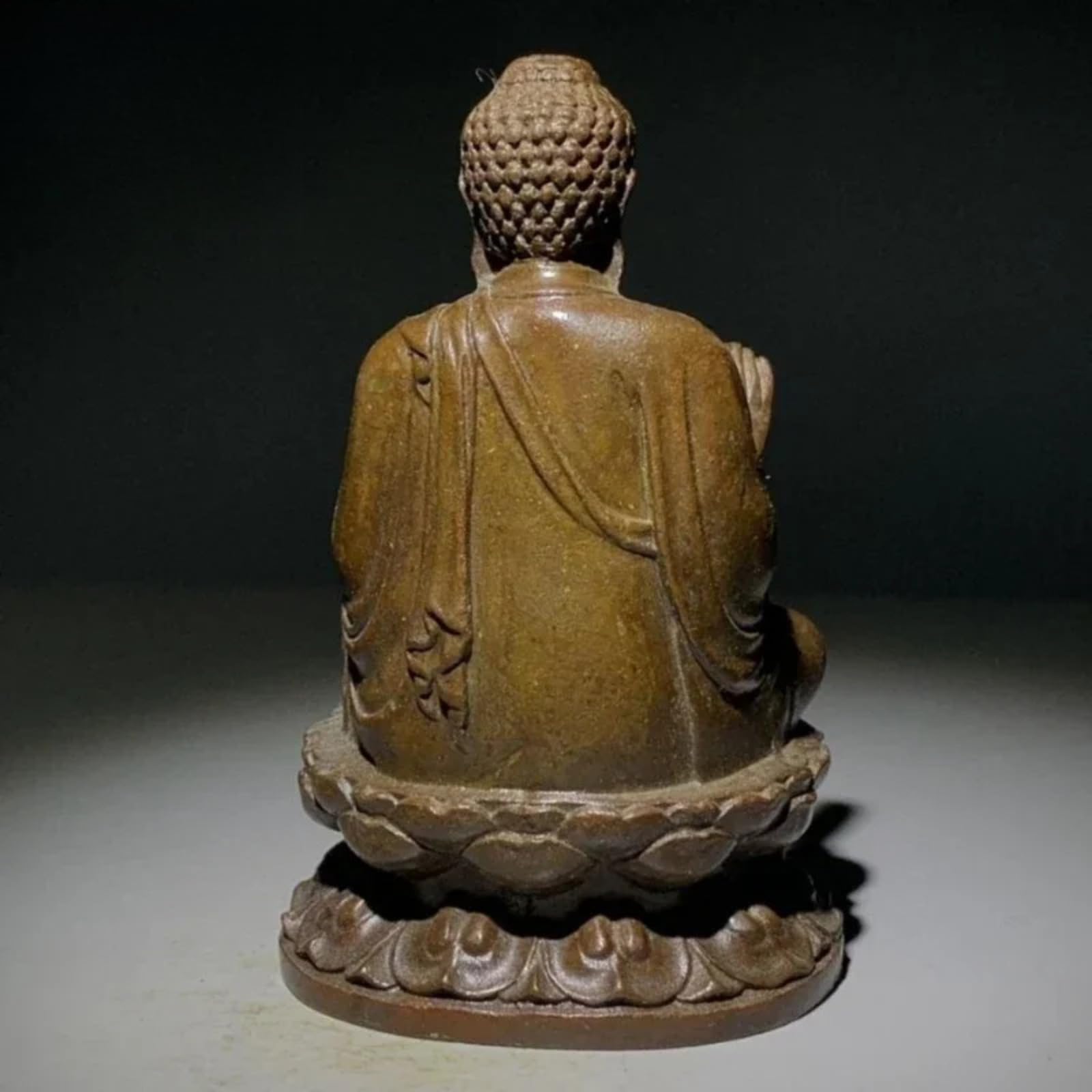 Imitazione di bronzo antico statua di Buddha ornamenti da tavolo, 10 cm, decorazione per la casa Feng Shui regali artigianali
