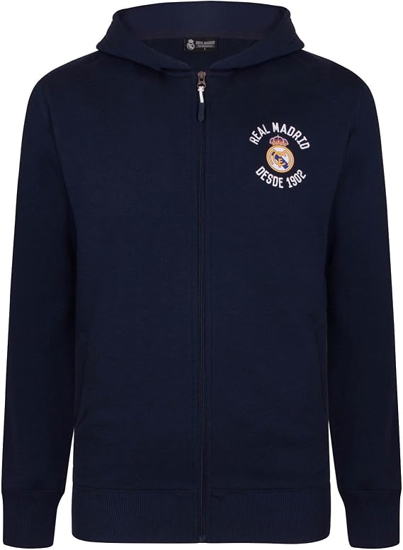 Real Madrid Official Soccer Gift Boys Fleece Zip Hoody