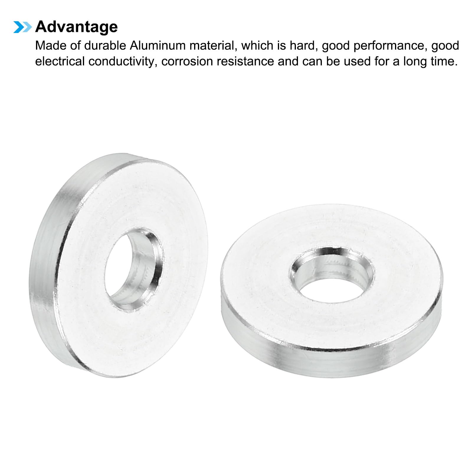 PATIKIL M5 Aluminum Spacers, 5 Pcs Metal Spacer Aluminum 5.2mm ID x 16mm OD x 3mm L Aluminum Spacer Screw Standoff Round for 1/5inch or M5 Screw Bolts - Image 4