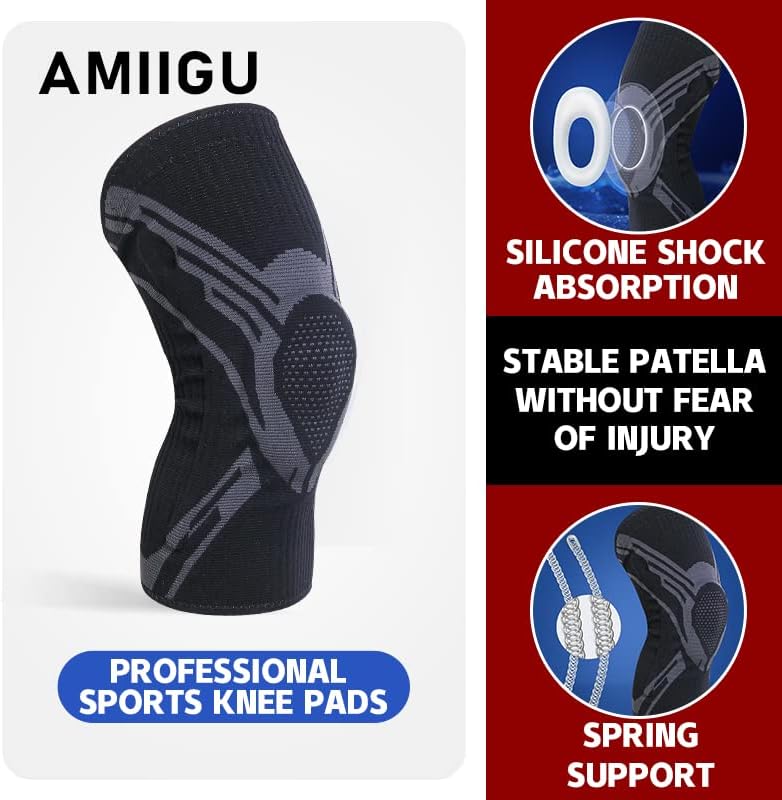 Buy AMIIGU Professional Knee Brace Compression Knee Sleeve with Patella Buy AMIIGU Professional Knee Brace Compression Knee Sleeve with Patella