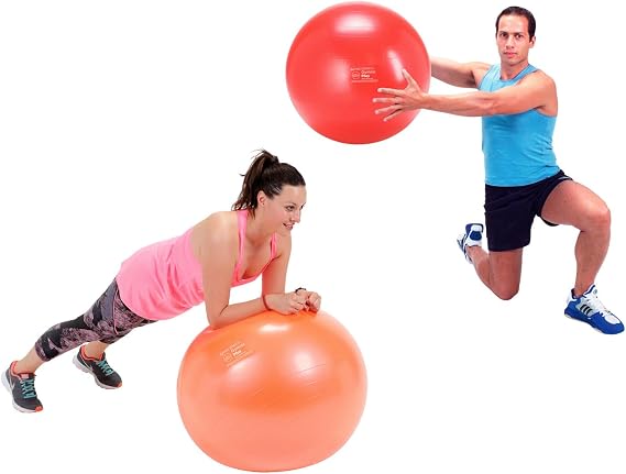 Gymnic Classic Plus Burst-Resistant Exercise Ball, Blue (65 cm)
