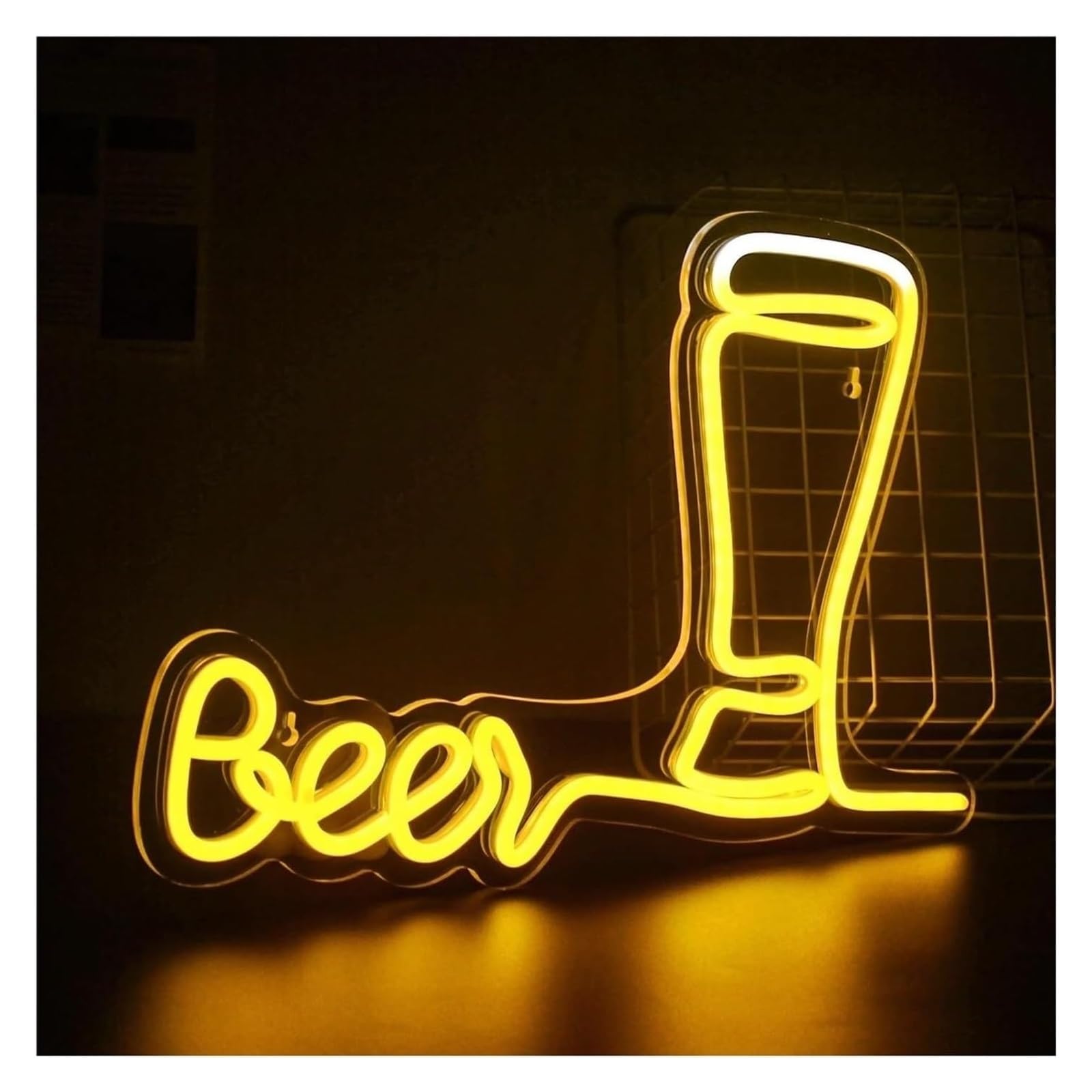 Decorazione luminosa Smetti di pensare, inizia a bere per insegna al per neon Luci a LED personalizzate(B)