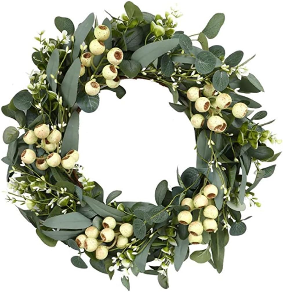 LPAOMKL フラワーリースデコレーションサイトレイアウト、フラワーリースデコレーションドアループハンギングアクセサリー LPAOMKL  ドアと窓の装飾花輪シミュレーションフラワーホームデコレーションリース LPAOMKL ドアと窓の装飾フラワーリースシミュレーションの ...