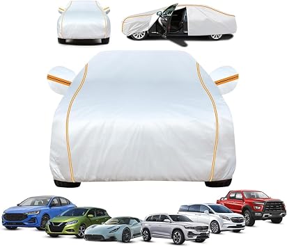 Car Covers for Compatible with Nissan Qashqai 2014-2022,All-Season Car Cover - Rain & Snow Proof + Dustproof + UV Protection, Frost Resistant & Leaf Proof with Reflective Strips
