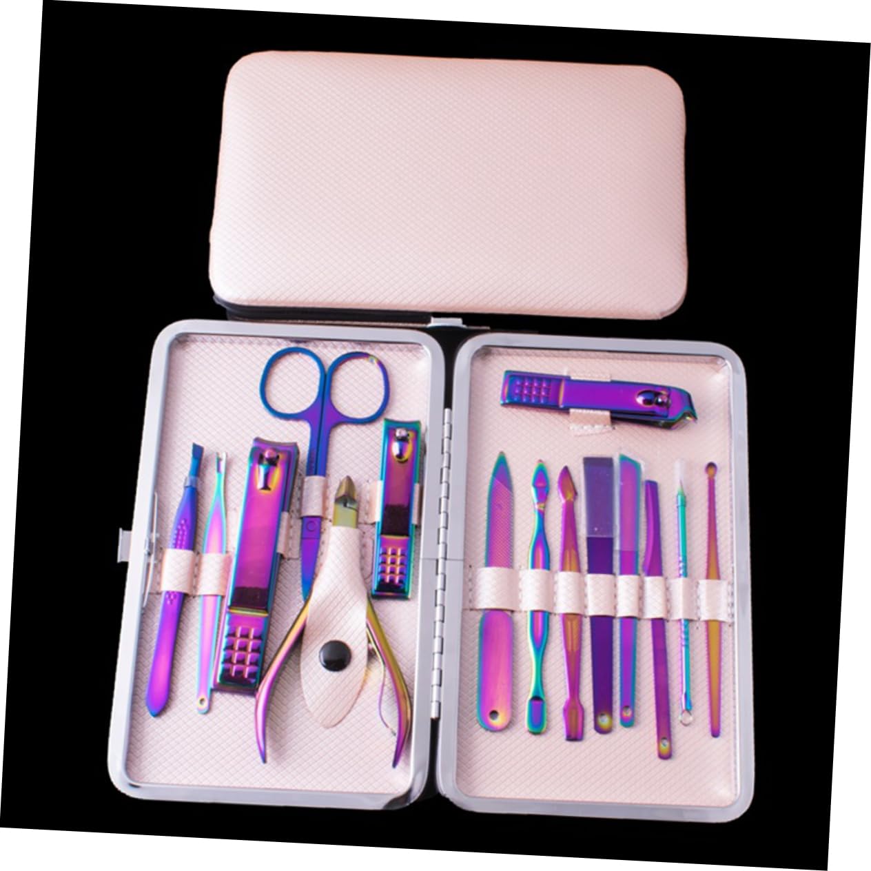 Set di Tagliaunghie Professionale 15 Pezzi in Acciaio Inossidabile | Strumenti per Manicure, Uso Salone e Casa, Design Ergonomico, Limatura e Rifinitura delle Unghie