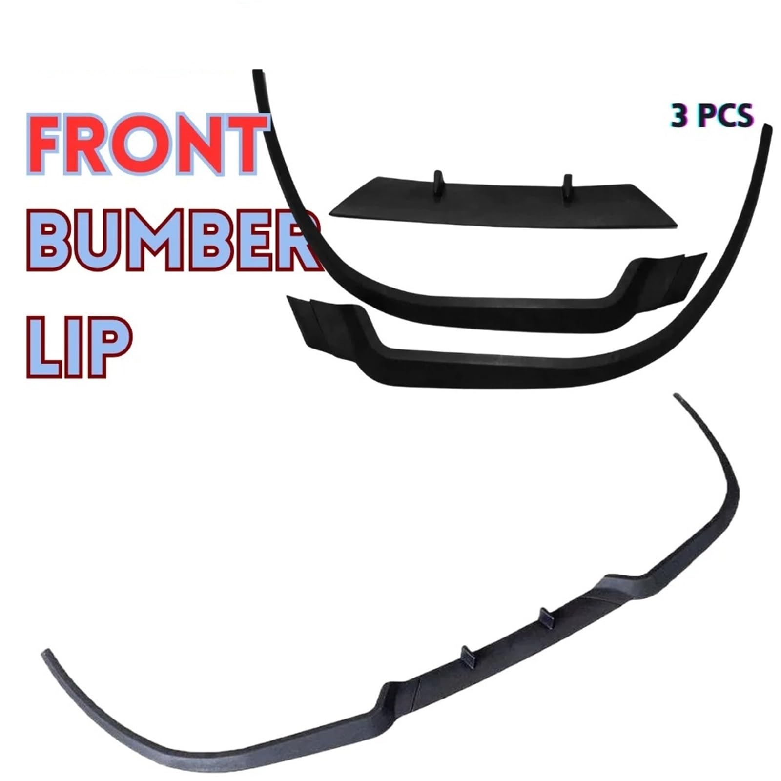 Auto Labbro Spoiler 3 Pz Spoiler ANTERIORE PARAURTI Labbro Body Kit Tuning Sport Protezione Per Twingo H