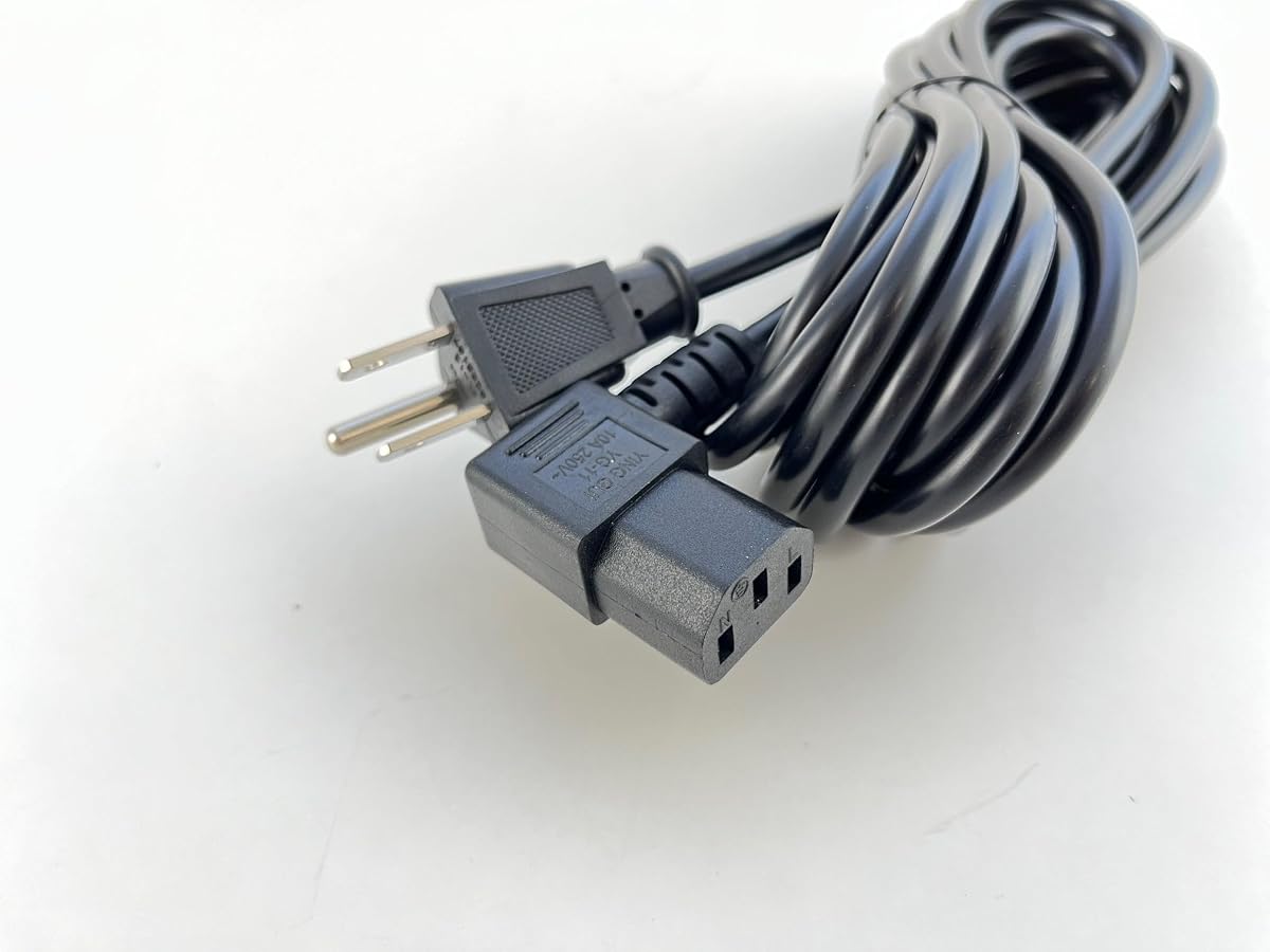 [Listado UL] Cable de alimentación de CA en forma de L de 8 pies compatible con Fender Champion 100XL