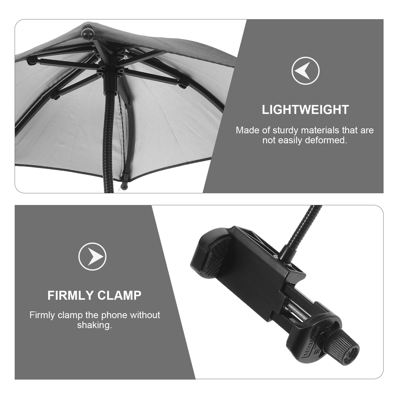 Healeved Blendschutz-Handyschirm – Sonnenschutz für Mobiltelefone im Freien mit flexibler Stange – Sonnenblende für Strand und Pool, unverzichtbares Reise- und Urlaubsaccessoire