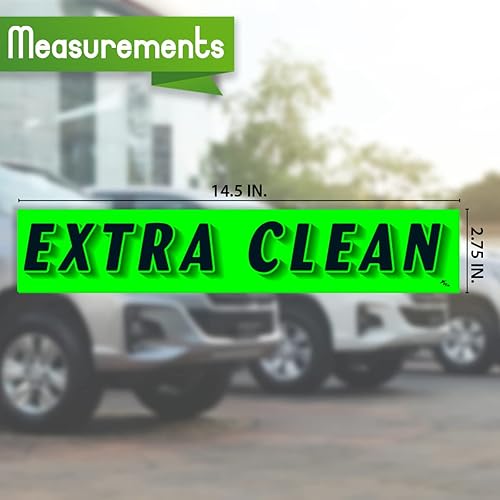 Miniatura 2 de Versa-Tags Calcomanías de eslogan de vinilo verde Chartreuse – Paquete de 12 para publicidad de parabrisas de concesionarios de automóviles,