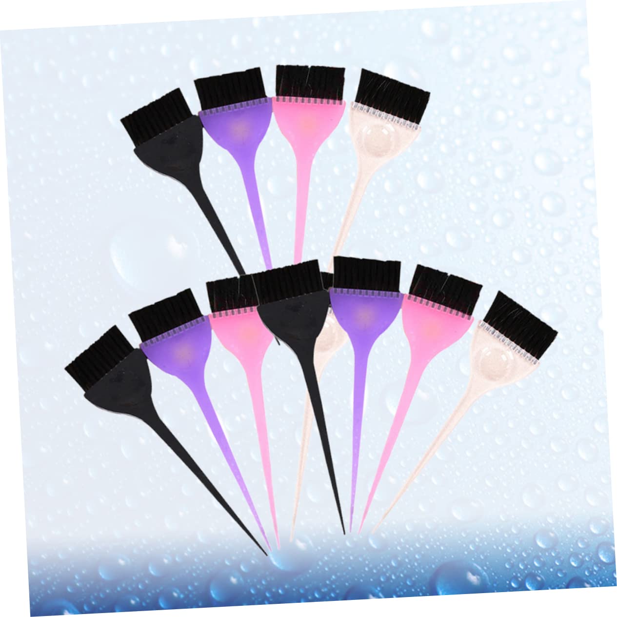 Hair Dye Bowls ，Hair Mixing Bowl Brush Professional Tint Applicator Detangling Tool Barber Accessory Easy to Use Random Color