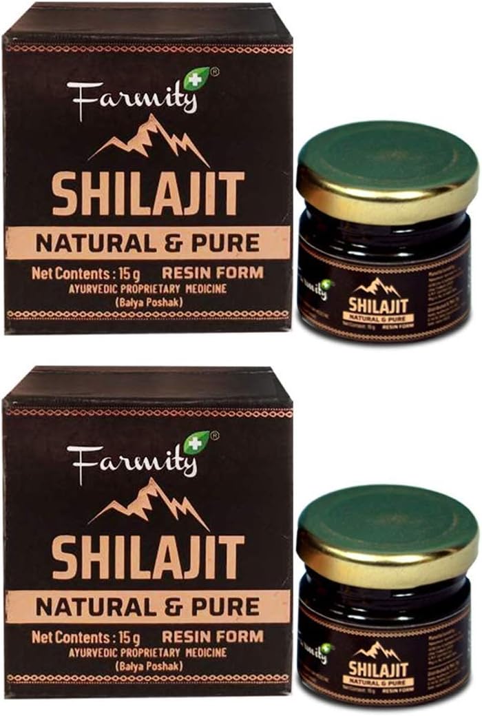 Pure Shilajit Resin Energy & Immunity Booster, Boosts Stamina & Endurance - 15g Pack of 2