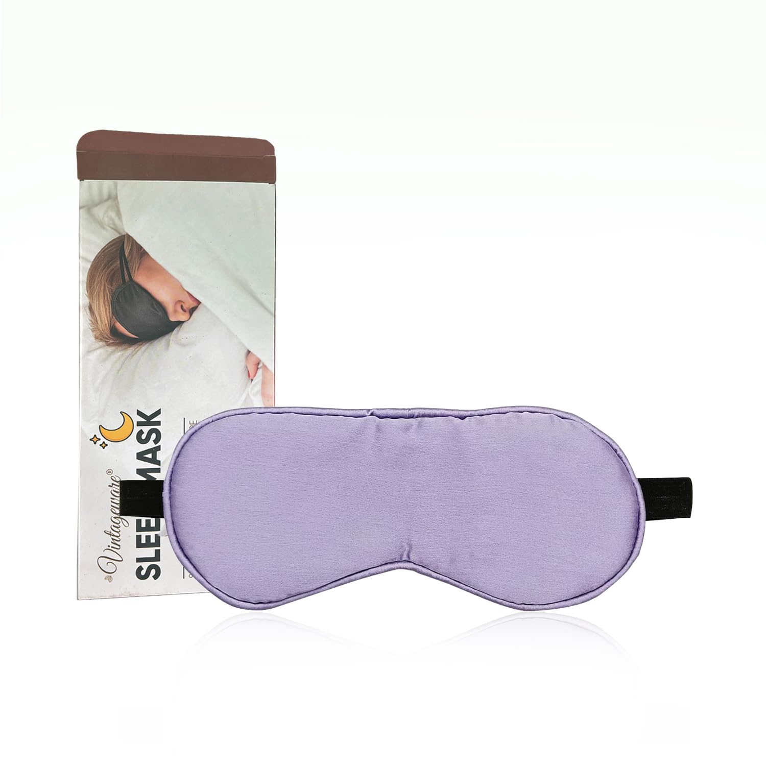 Eye Mask for Sleeping, Adjustable,Ultra Soft Blindfold Sleep Mask for Travel, Meditation & Honeymoon Vintageware® (PURPLE)-image-41