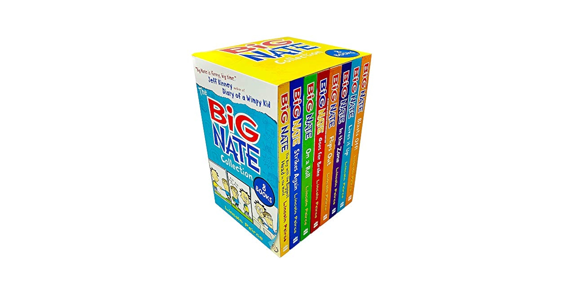 The Big Nate Collection Series 8 Books Box Set by Lincoln