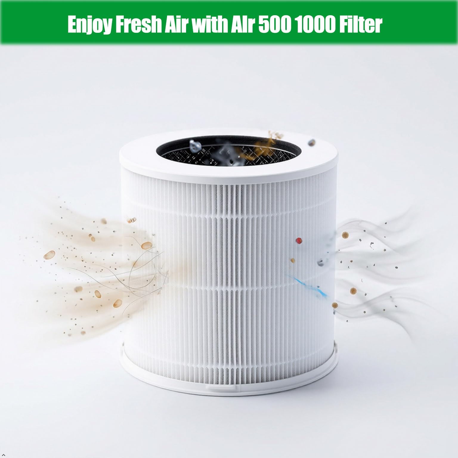 Filtro de repuesto compatible con purificadores de aire Bosch Air 1000 y AIR 500, filtro de carbón activo HEPA de alta eficiencia 3 en 1, paquete de 2 unidades
