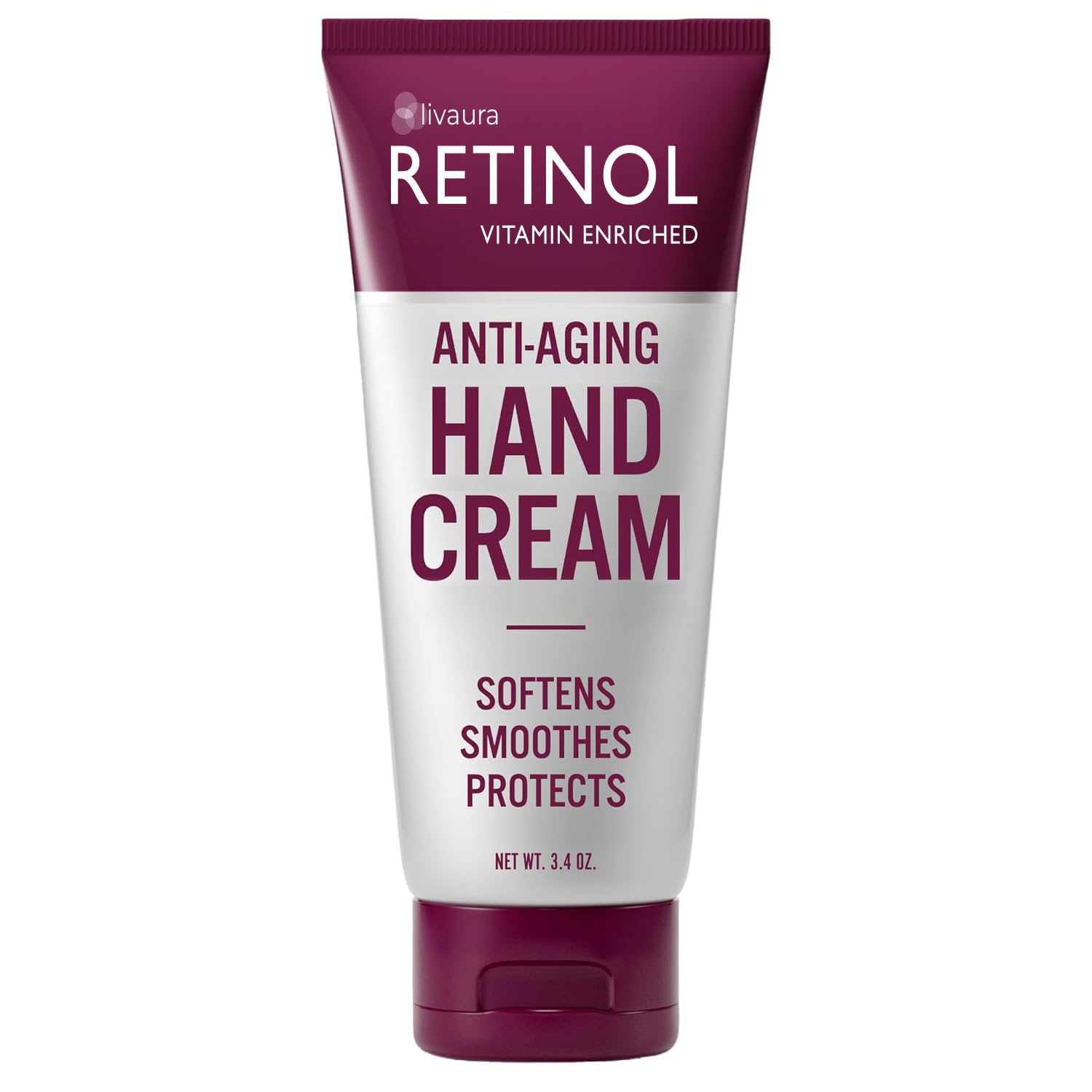 LIVAURA Retinol Anti-Aging Hand Cream - Daily Lotion for Dry, Cracked Hands