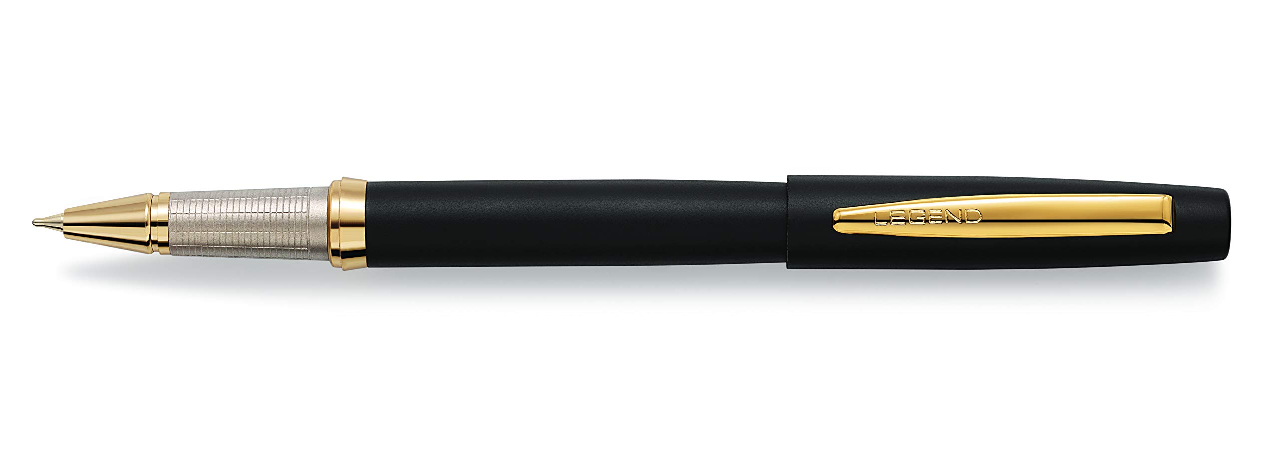 LEGEND Estilo Gold EDT Roller Pen, Metal, 777 German Roller Refill, Black Ink, Executive Luxury Pen for Office, Business & Professional Writing