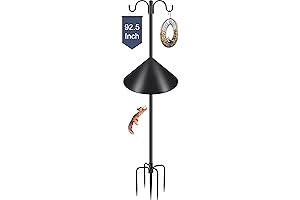 92.5'' Squirrel Proof Bird Feeder Pole: Keep Your Bird Friends Safe!