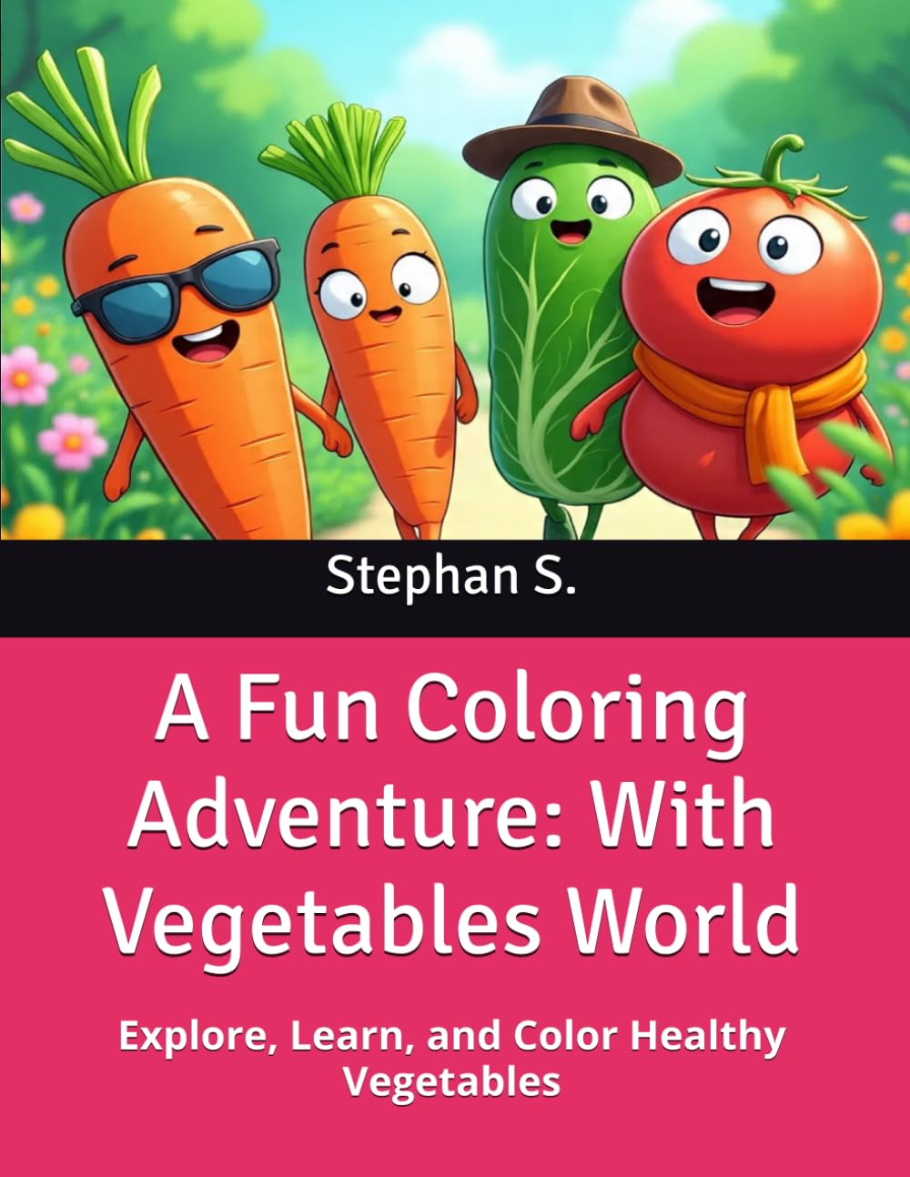 A Fun Coloring Adventure: With Vegetables World: Explore, Learn, and Color Healthy Vegetables