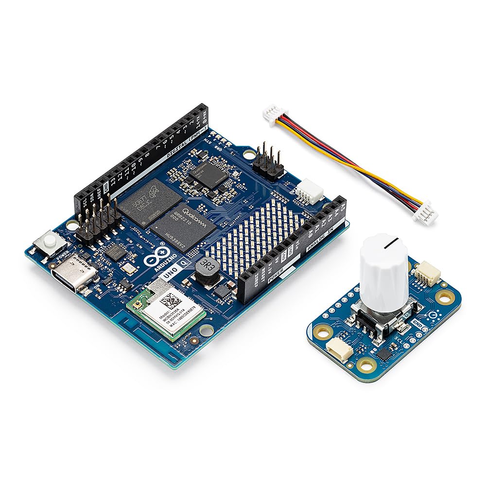 Arduino® UNO™ Q 4GB Modulino® Knob Bundle: Input Analogico di Precisione