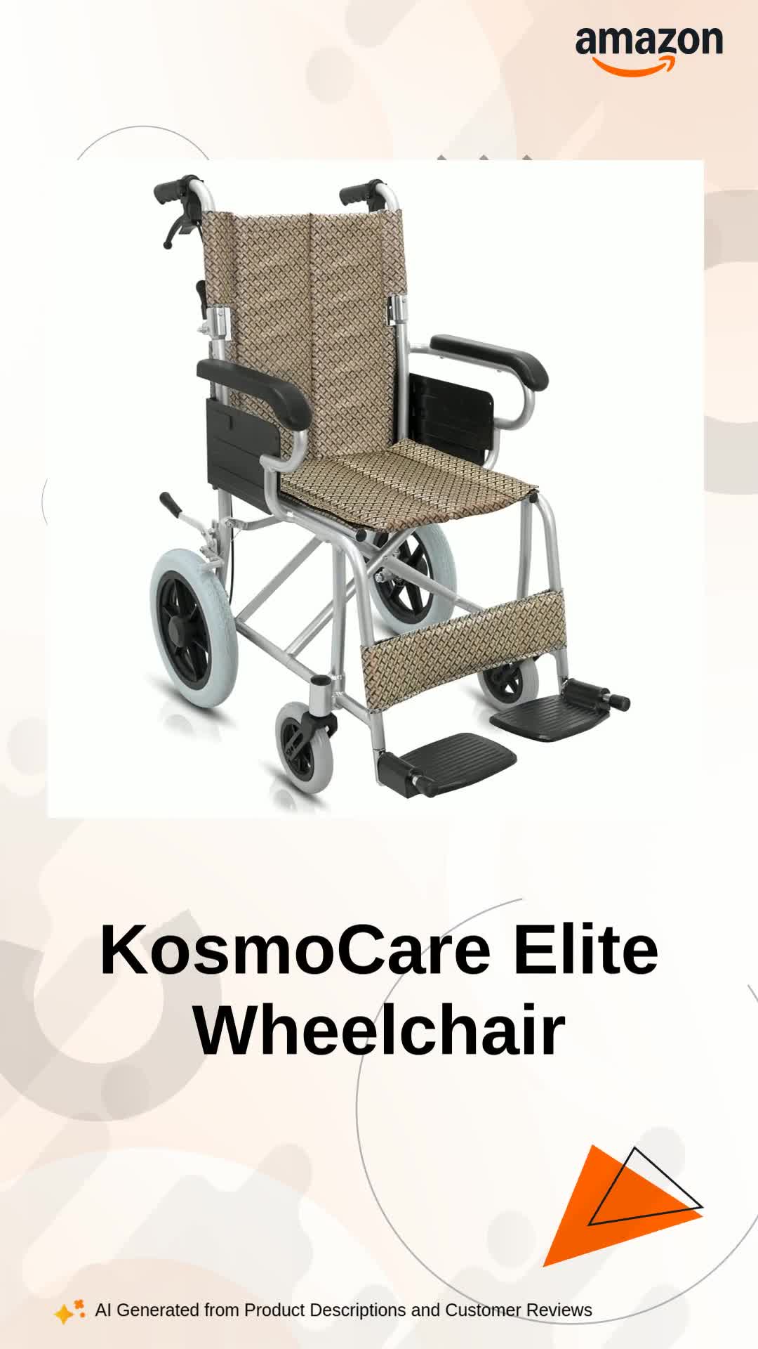 greatLAnd KIMERA HD LS × ONEITA 10YEARS KosmoCare Elite Compact Lightweight Foldable Wheelchair : Amazon