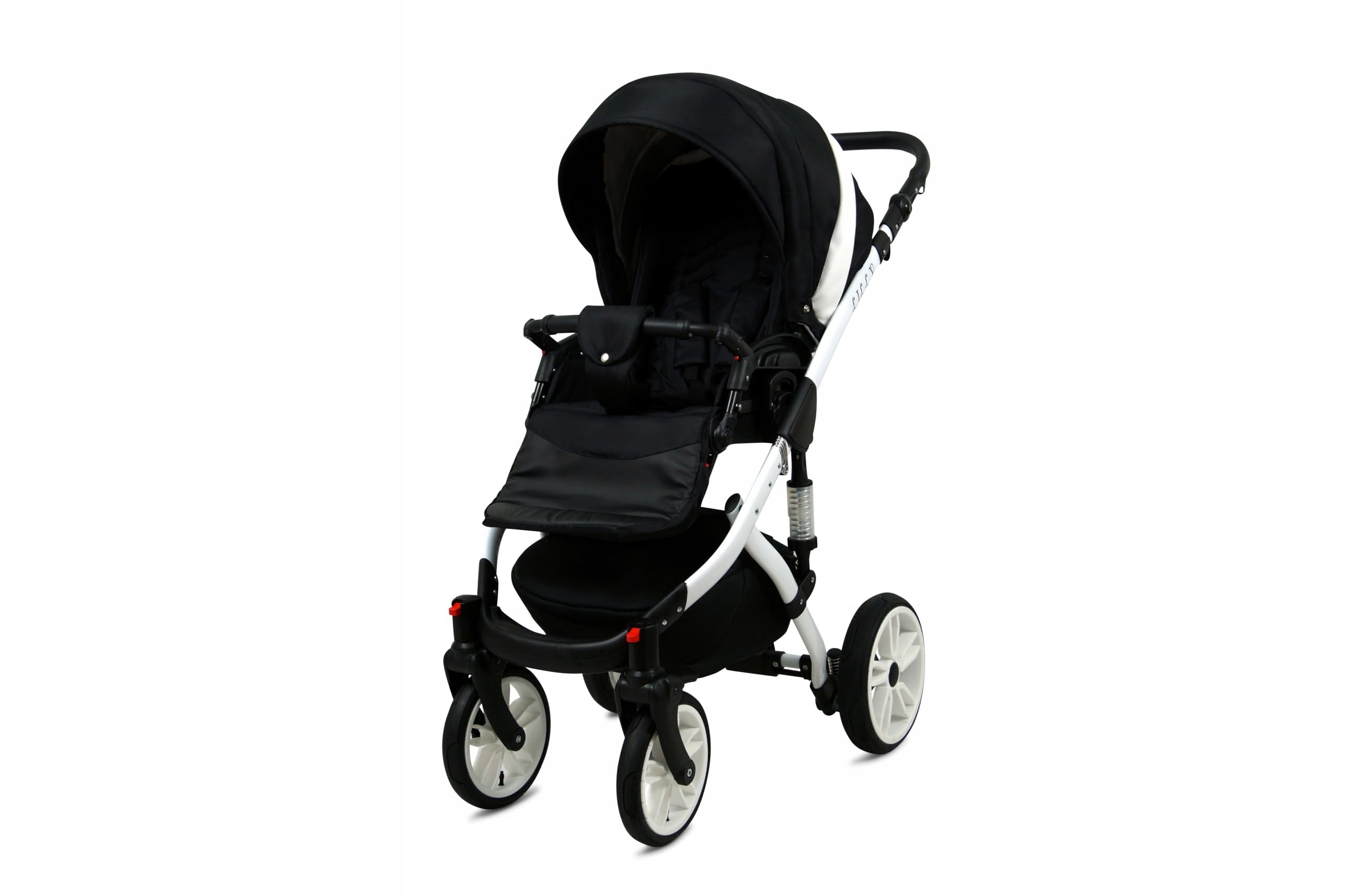 BabyLux® Carrito de Bebé Sistema de Viaje Set 3 en 1 - Lilly - incl. Capazo, Silla de Paseo, Silla Coche - Cochecito - con Bolso cambiador, Cubierta para la lluvia, Mosquitera etc.