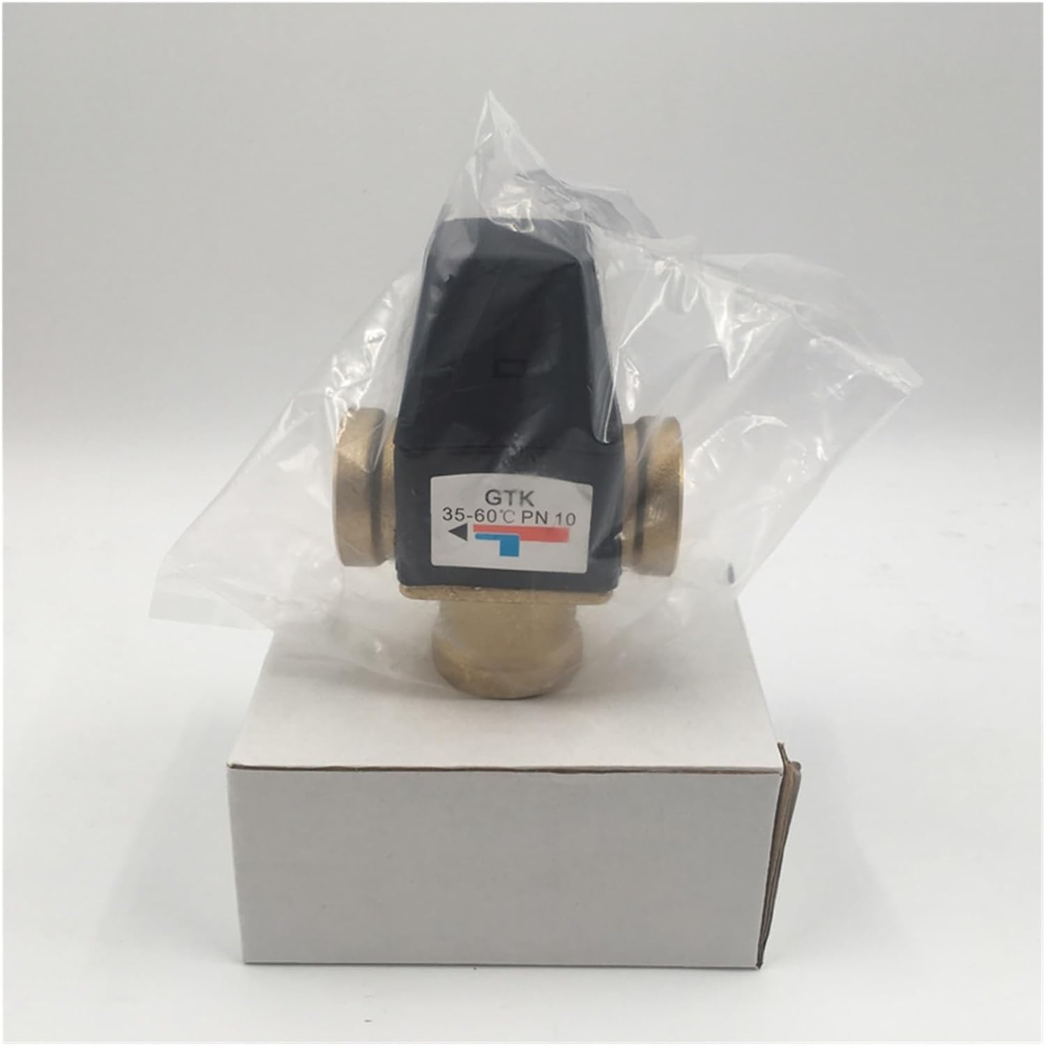 Female Thread 3 Way Brass Thermostatic Mixing Valve DN20 Solar Water Heater Valve 3-Way Thermostatic Mixer Valve