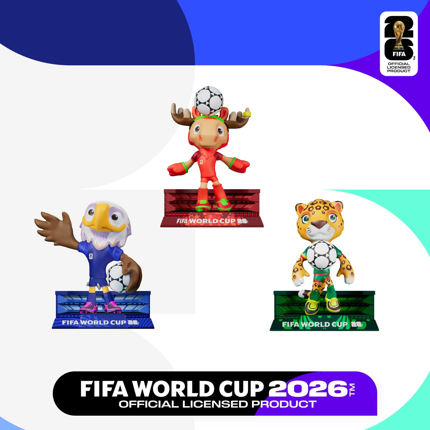 Amazon.co.jp: DICEKOO FIFA 2026 ワールドカップ マスコット セット 3