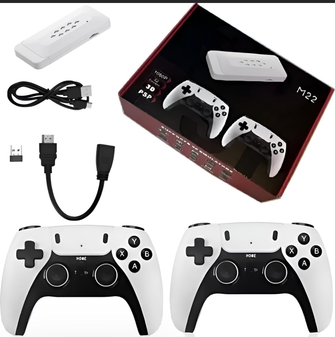 Wireless Game Controller Set with USB Receiver – Dual Gamepad Remote for PC, Android TV, Laptop & M22 Gaming Console – Plug & Play Wireless Joystick (2 Controllers + 1 Receiver)-picture-26