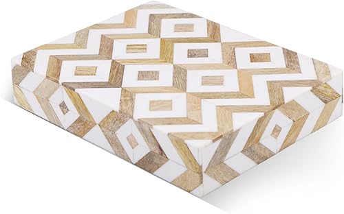 Miniatura 20 de Handicrafts Home Colección Marquet Array - Joyero decorativo hecho a mano para recuerdos, baratijas y decoración del hogar, caja para almacenamiento