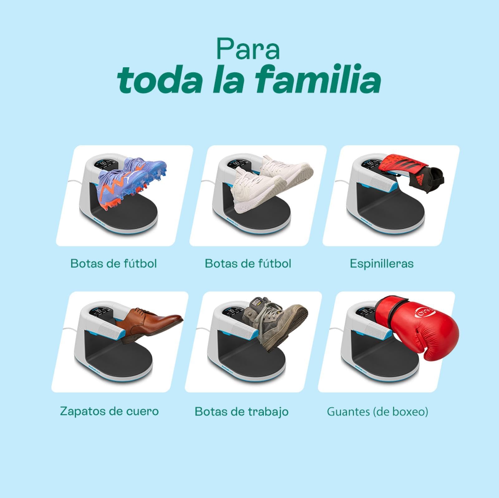 Shoefresh Kit Entretien Chaussures – Sèche-Chaussures Électrique avec Désodorisant à Oxygène Actif + Opod Mini USB-C Séchoir Portable & Anti-Odeur pour Baskets, Chaussures de Sport, Bottes, Chaussures