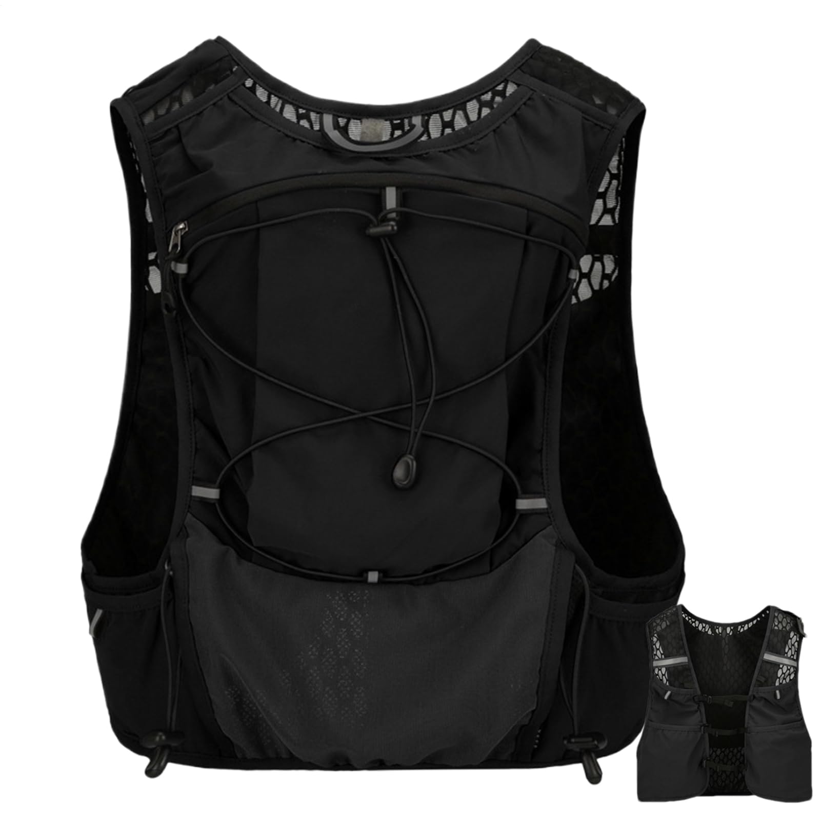 Hydration Vest - Lightweight Running Gear, Outdoor Water Backpack | Leakproof Bladder Daypack with Breathable Mesh for Men and Women, Ideal for marathun Trail Running Hiking and Cycling Trips