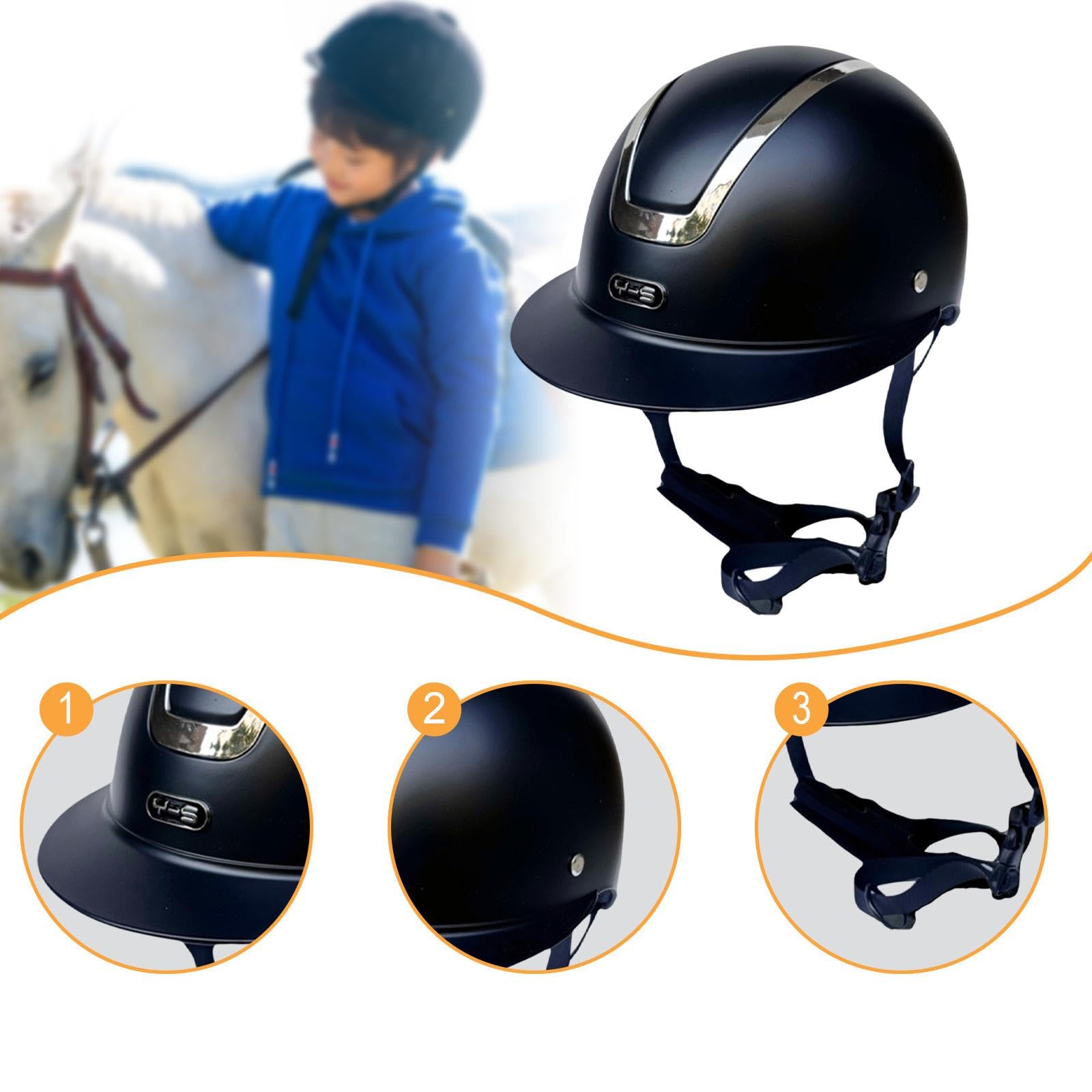 Milageto Casque d'équitation pour garçons et Filles Doublure Amovible réglable