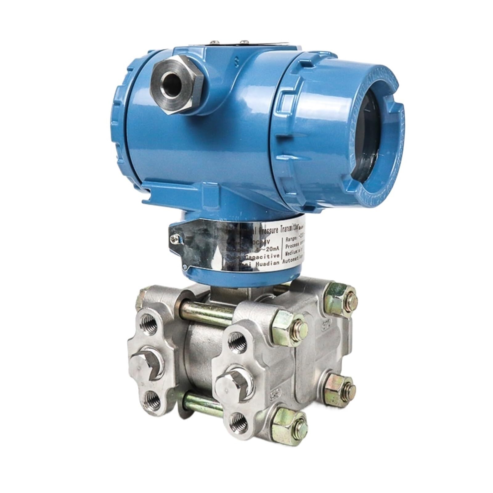 Amrttwy 0-40Kpa Pressure Transmitter, Pressure Transmitters Differential Sensor Transmitter 4-20 Ma With Ptfe Diaphragm Flange Hart(0-40Kpa)