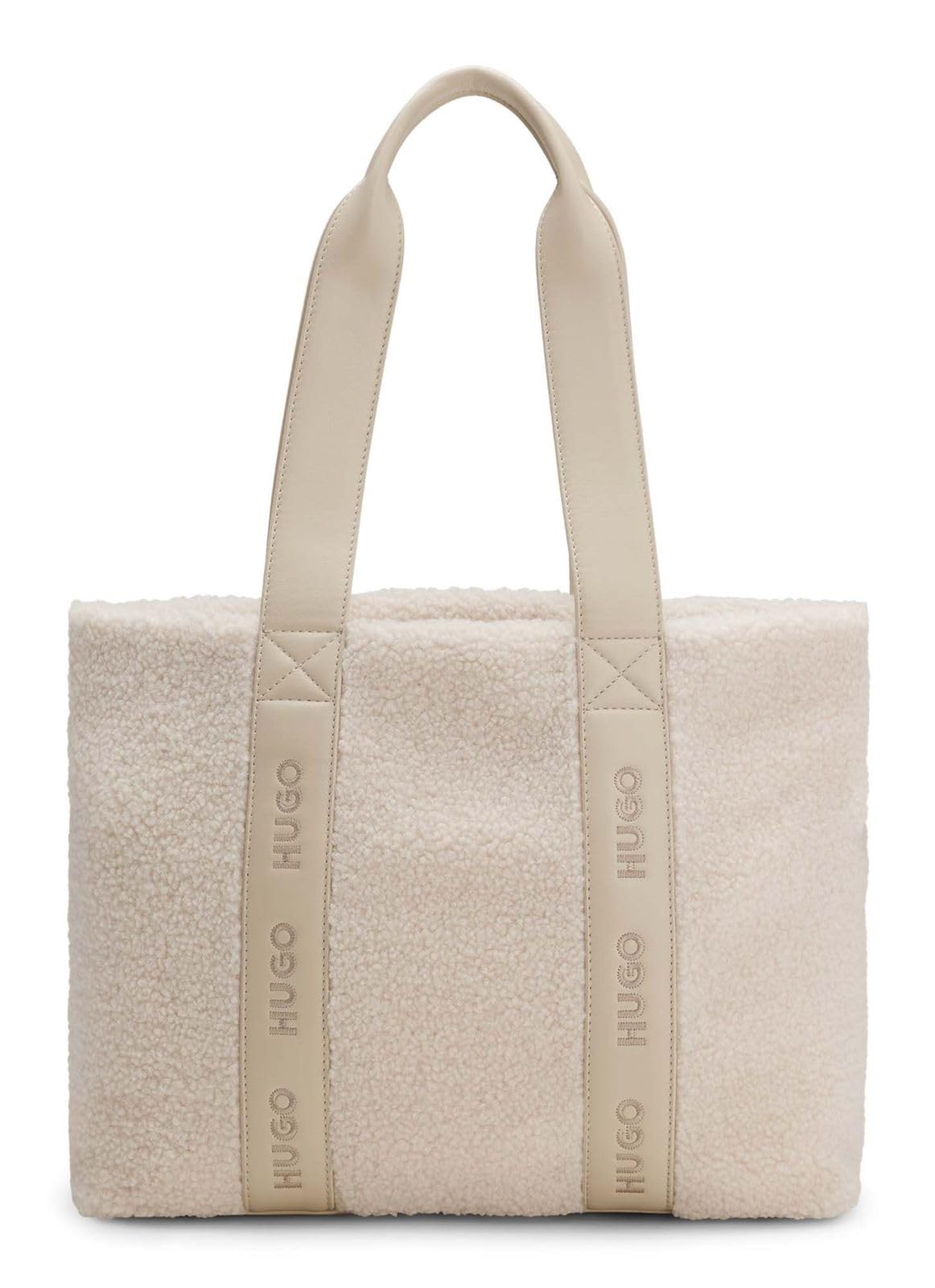Hugo Women's Red Tote Bag - Open White 118