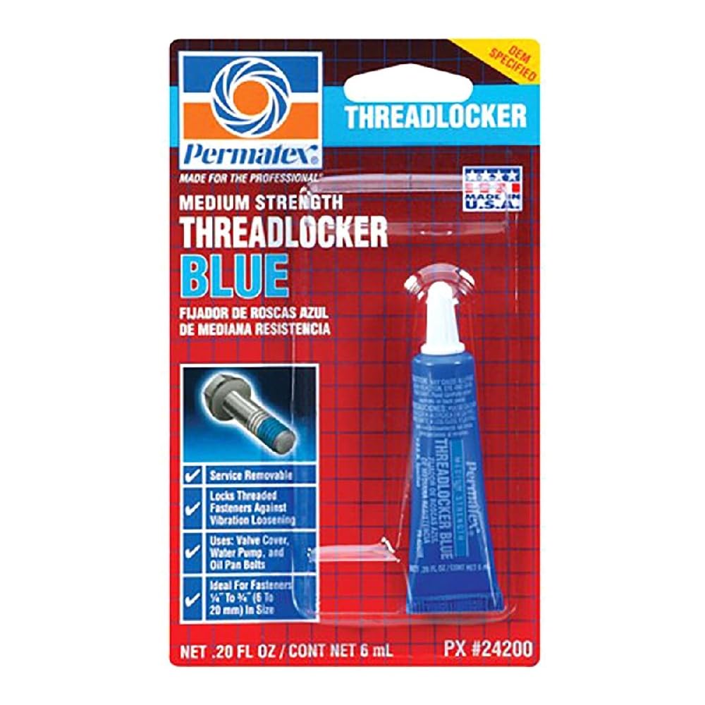 Permatex24200 6 ml Blue Medium Strength Threadlocker