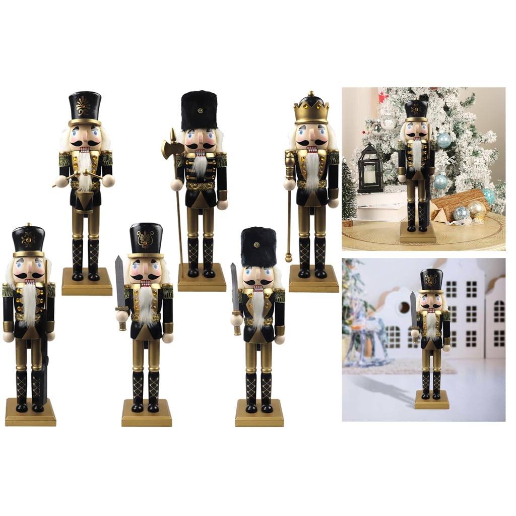 Drewniane dziadki do orzechów Boże Narodzenie dziadki do orzechów stojący ornament drewniane figurki żołnierza
