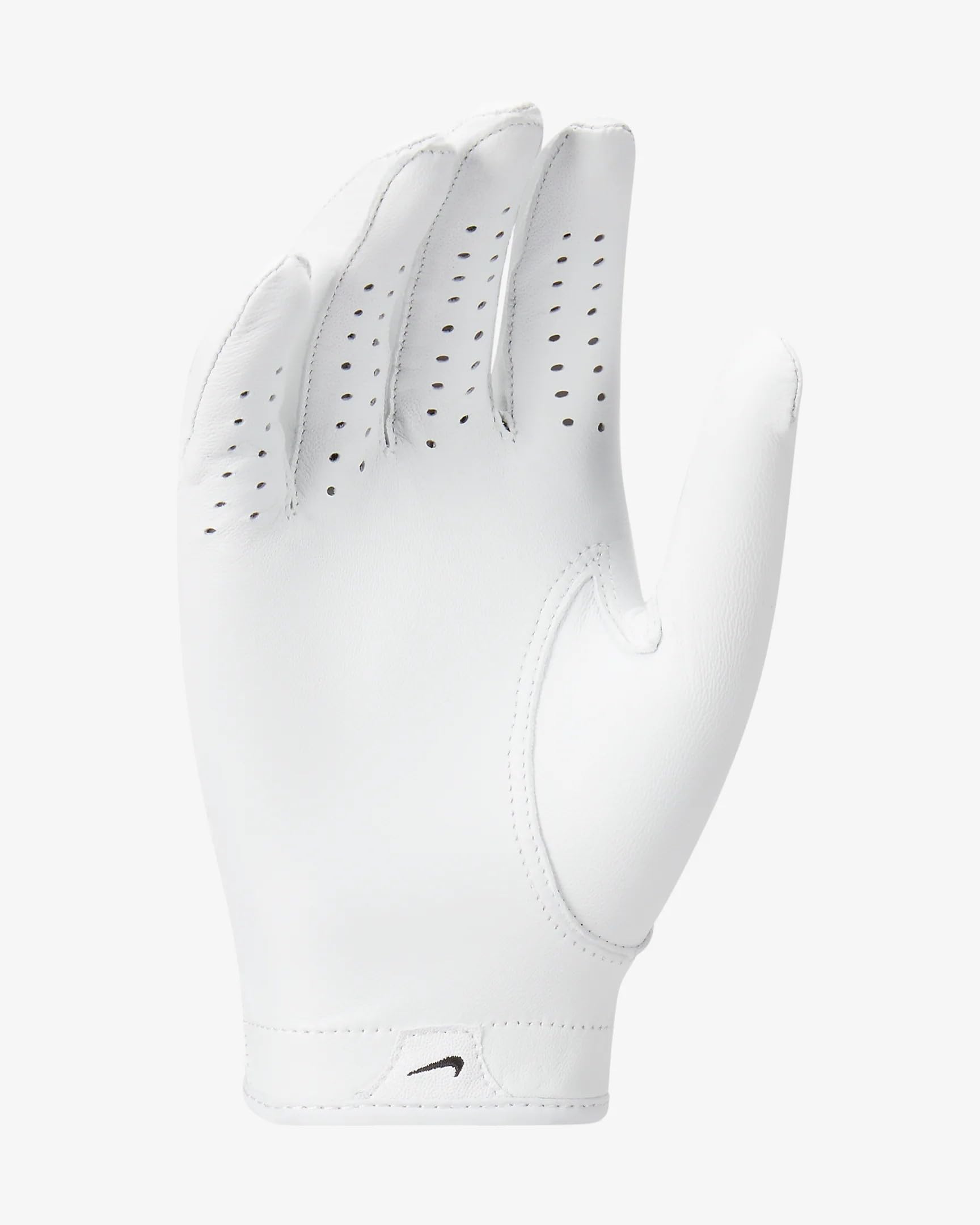 Nike Womens Tour Classic IV Golf Glove for Right Hand White | White | Black Medium/Large