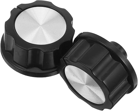 TEHAUX 2pcs Air Fryer Timer Knobs, Replacement Stove Accessory Switch Cap, Oven Control Timer Abs Switch Knobs for Healthy Cooking, Bbq Grill