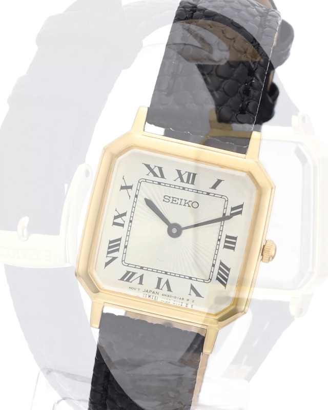 稼働 SEIKO 腕時計 自動巻き 機械式 デイト レディース ネイビー1028 SEIKO セイコー 自動巻き デイデイト 稼動 カットガラス レディース