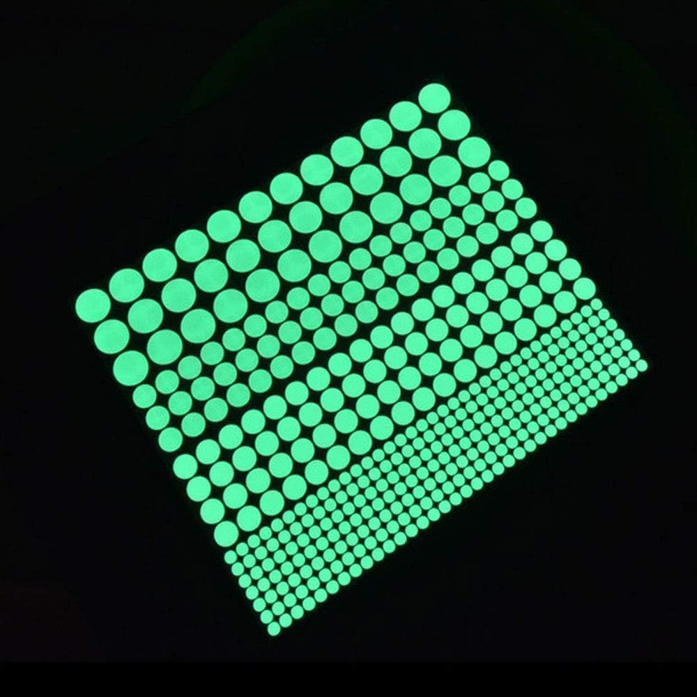 Gammaeon White And Yellow 407Pcs Glow In The Dark Wall Stickers - Removable Self-Adhesive Luminous Dots And Stars For Bedroom Ceiling Decor, Glowing Wall Decals