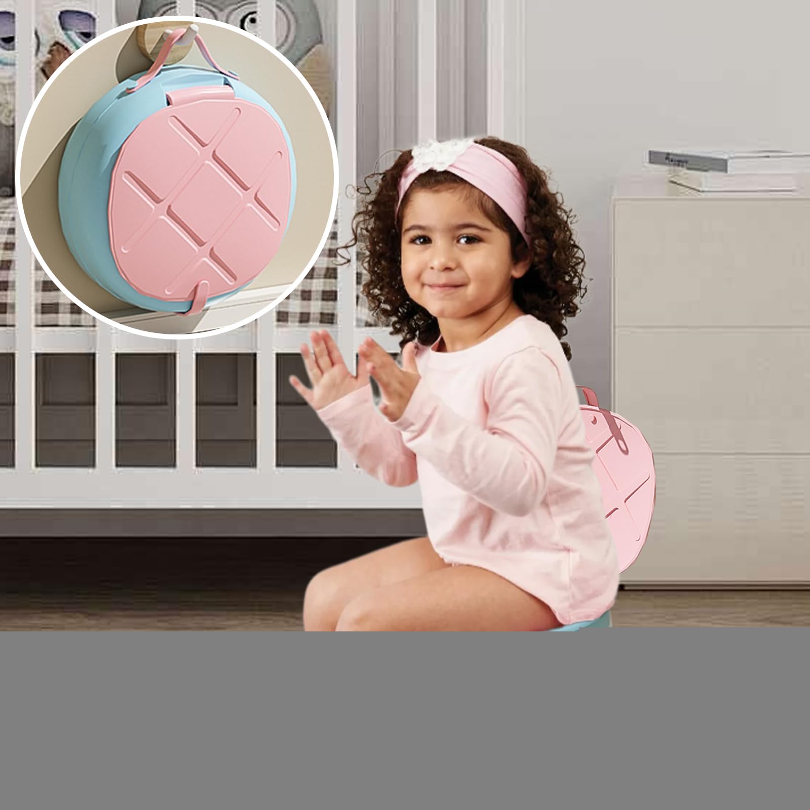 Orinal portátil para niños, cómodo y de limpieza rápida