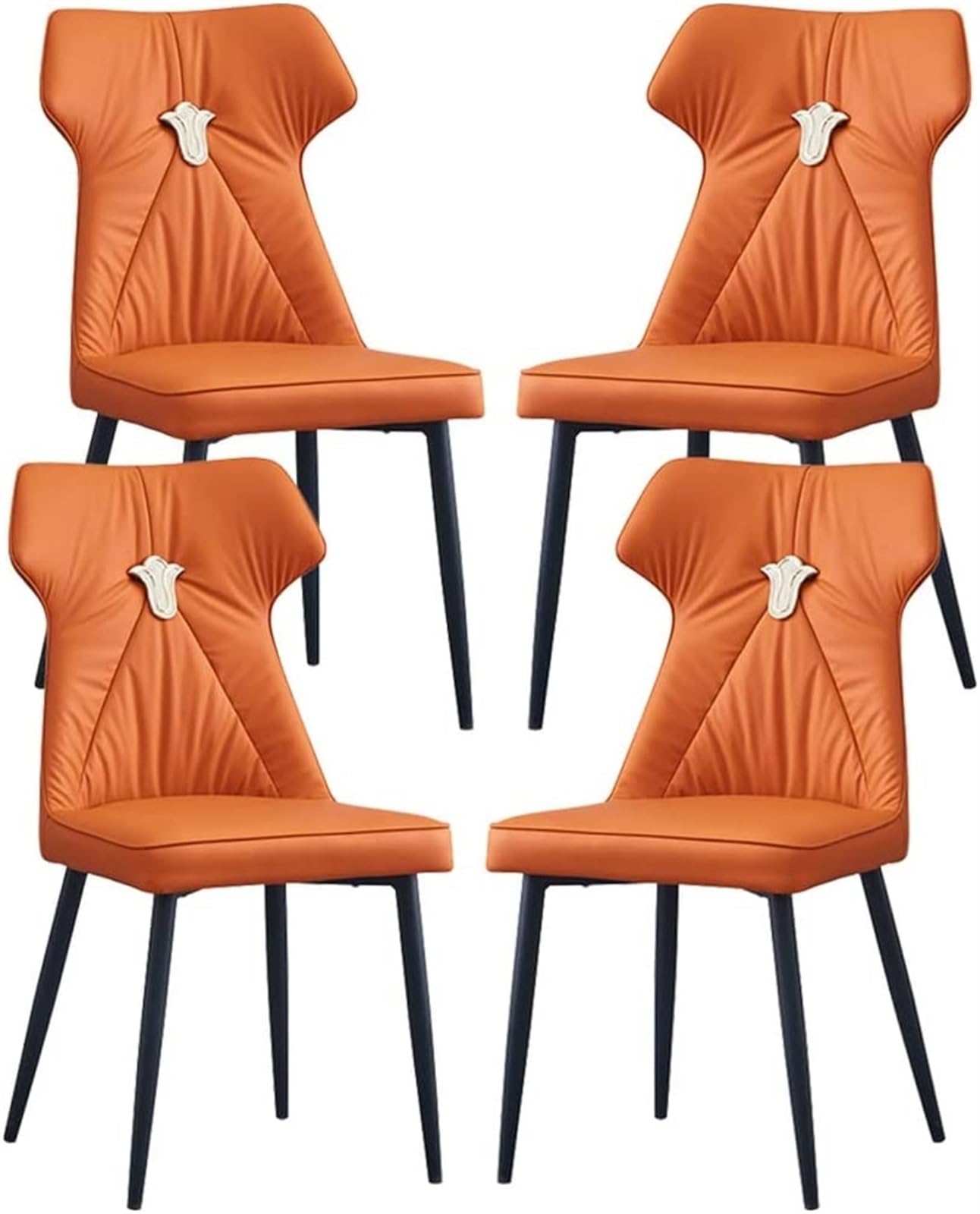 IvyLoutish Artificial Leather Lounge Counter Chairs, with Backrest and Padded Seat, Easy to Clean and Maintain, Very Suitable for Daily Use in The Kitchen